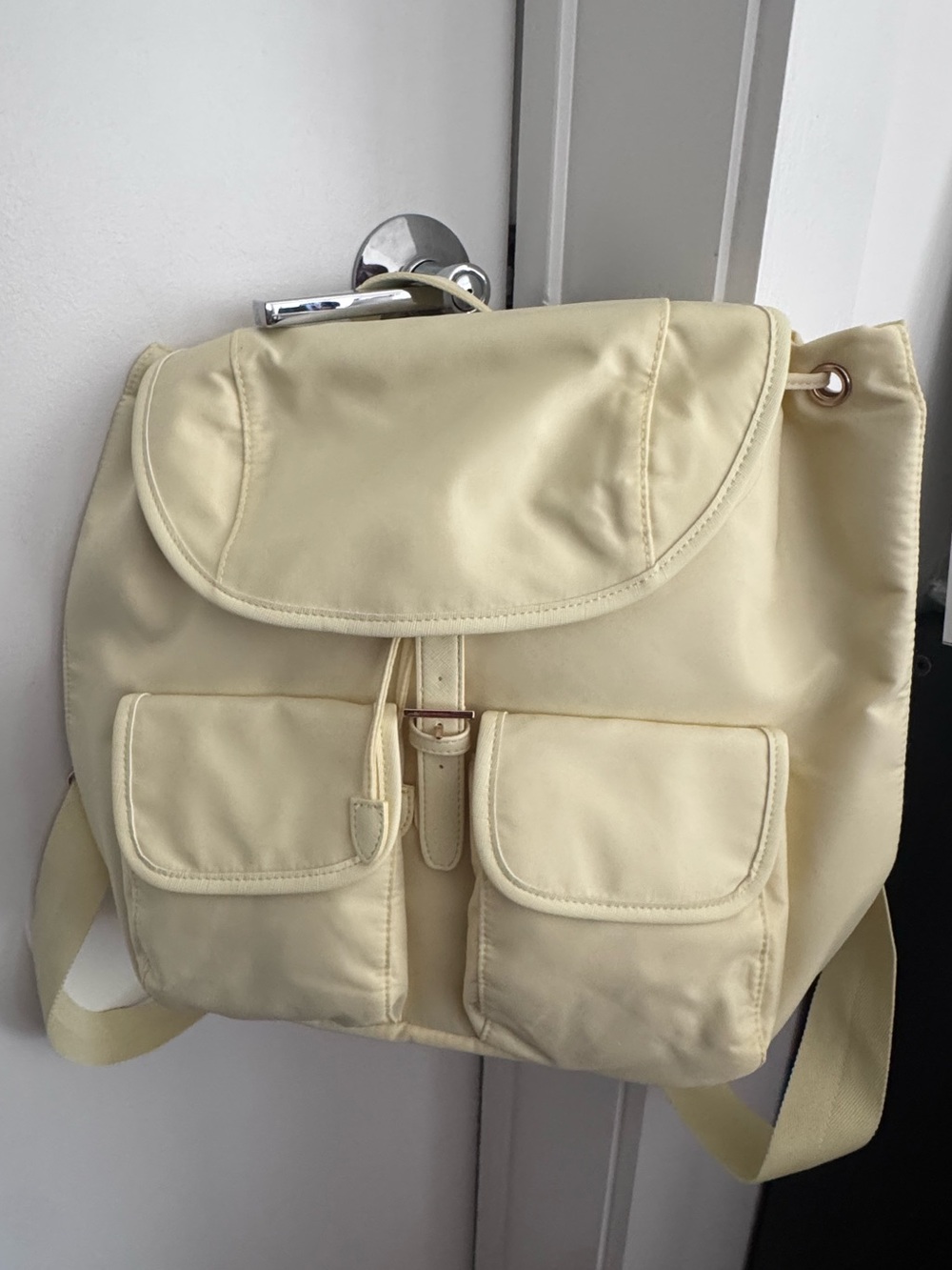 Year of Ours Pale Yellow Nylon Backpack